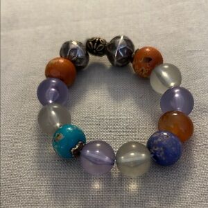 Multicolor Beaded Stretch Bracelet